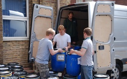 Tom, Phil and Will flex their muscles