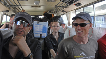 Bus ride to Kathmandu Aiport for connecting flight to Lhasa Bus ride to Kathmandu Aiport for connecting flight to Lhasa