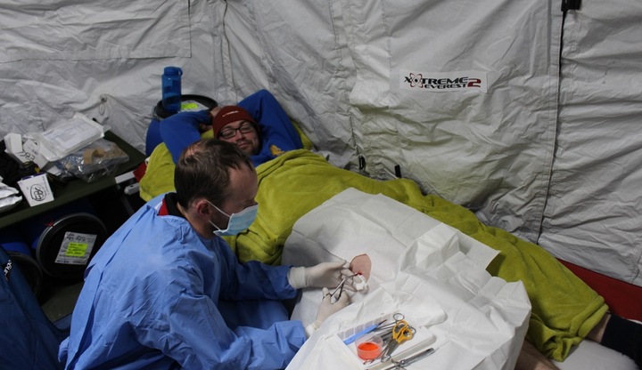 Taking a biopsy Taking a biopsy