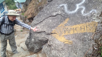 Richard tells me we are almost at Namche Richard tells me we are almost at Namche