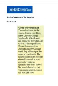 London Careers magazine - CXE